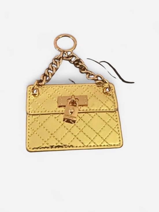 Kurt Geiger Accessories - Kurt Geiger Metallic Gold Quilted Keychain